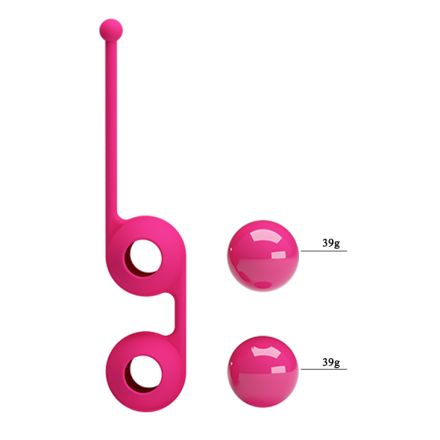 Розовые вагинальные шарики Kegel Tighten Up III