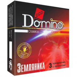 Презервативы Domino Classics Земляника №3
