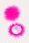 Ярко-розовые пэстисы Erolanta Lingerie Collection круглые с пухом
