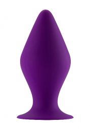 Анальная втулка Butt Plug with Suction Cup Large Purple