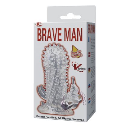 Вибронасадка Brave Man со стимуляцией клитора и ануса