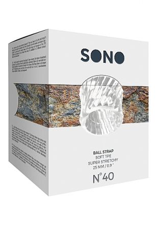 Эрекционное кольцо SONO №40 Ball Strap Translucent