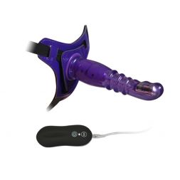 Страпон Vibrations 8 Harness G spot Dong Purple