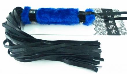 Нежная плеть с синим мехом BDSM Light #740003