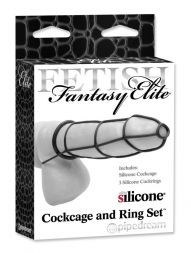 Насадка на пенис Fetish Fantasy Elite Cockcage and Ring Set