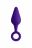 Фиолетовая анальная втулка Штучки-дрючки с кольцом