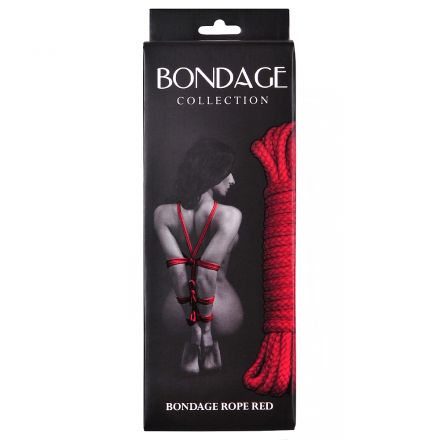 Веревка для бондажа Bondage Rope Red 9 метров