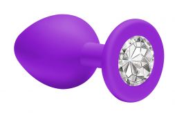 Анальная пробка Cutie Small Purple Clear
