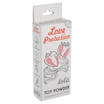 Пудра для игрушек Love Protection клубника со сливками 15 грамм