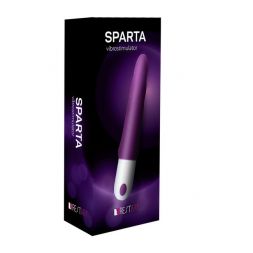Фиолетовый гибкий рельефный вибратор Sparta