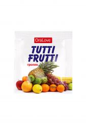 Съедобная смазка Tutti-Frutti со вкусом экзотических фруктов 20 шт