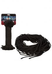 Черная веревка для бондажа Scandal BDSM Rope 50 метров