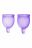 Две фиолетовые менструальные чаши Satisfyer Feel Confident